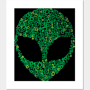 Binary Alien Posters and Art